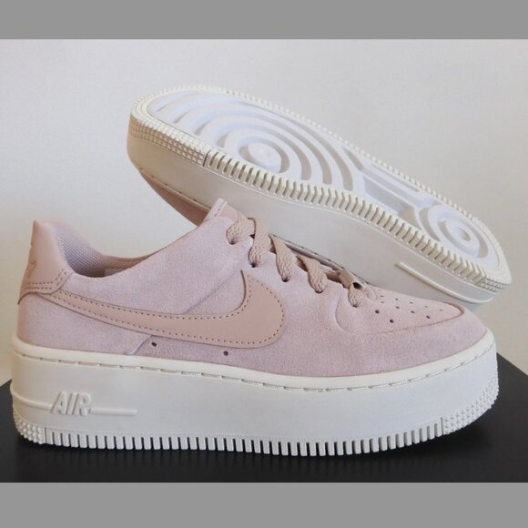 NEW Nike Air Force 1 Sage Low Women's Particle Beige Phantom AR5339-201 - Picture 3 of 16
